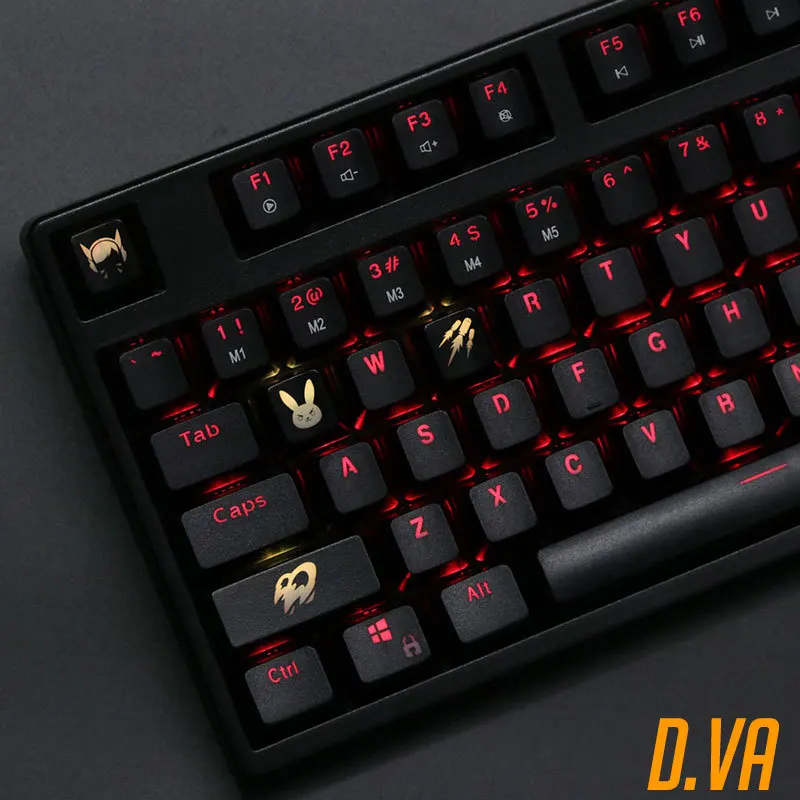 4 pcs/set keysets backlight OW key caps ABS etched Keycap shine-through for Overwatch gamer Mechanical Keyboard ANSI black
4 pcs/set keysets backlight OW key caps ABS etched Keycap shine-through for Overwatch gamer Mechanical Keyboard ANSI black