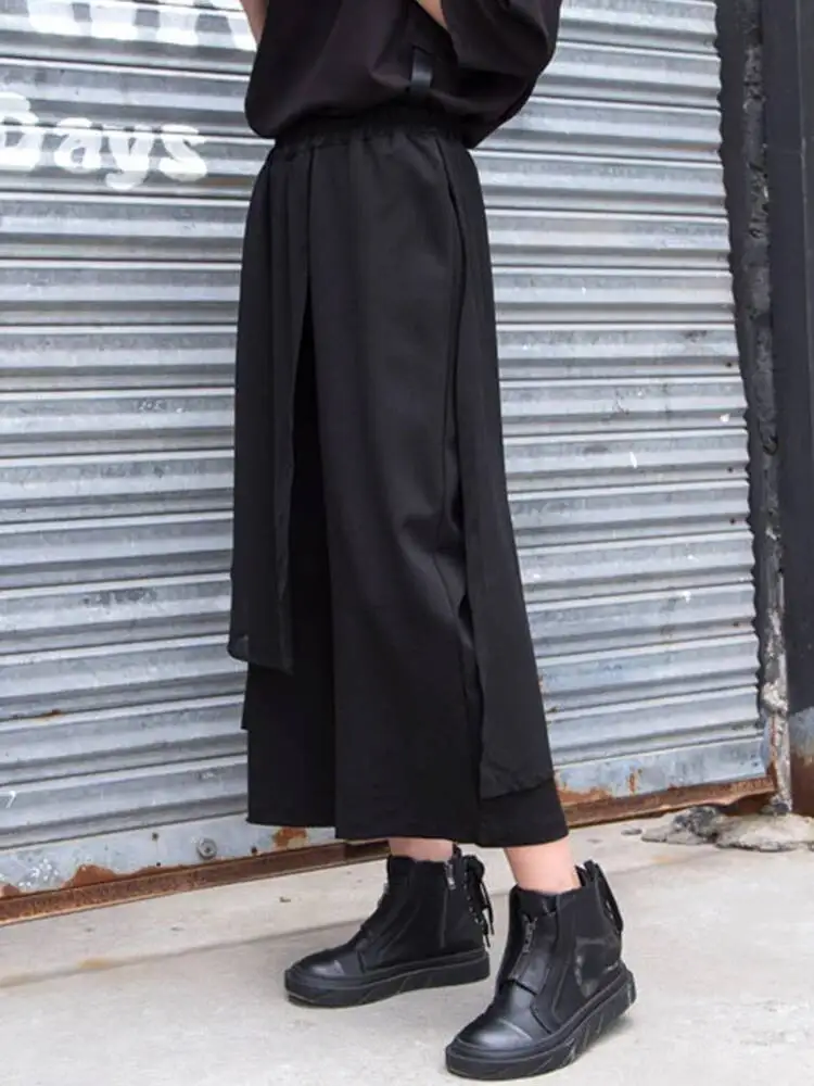 Elastic Waist Black High Chiffon Asymmetric Pants New Loose Fit Trousers Women Fashion Spring Autumn 2026 1DFFZMT
Elastic Waist Black High Chiffon Asymmetric Pants New Loose Fit Trousers Women Fashion Spring Autumn 2026 1DFFZMT