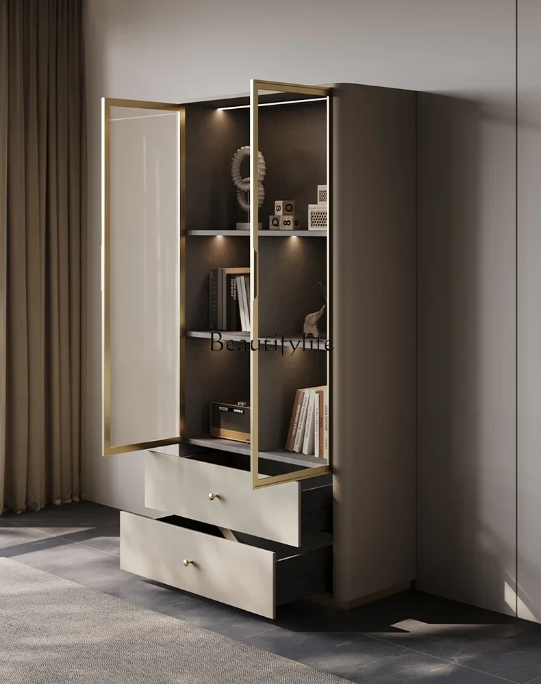Ls 35 *Floor-to-ceiling bookcase light luxury high-end glass door custom display against the wall
Ls 35 *Floor-to-ceiling bookcase light luxury high-end glass door custom display against the wall