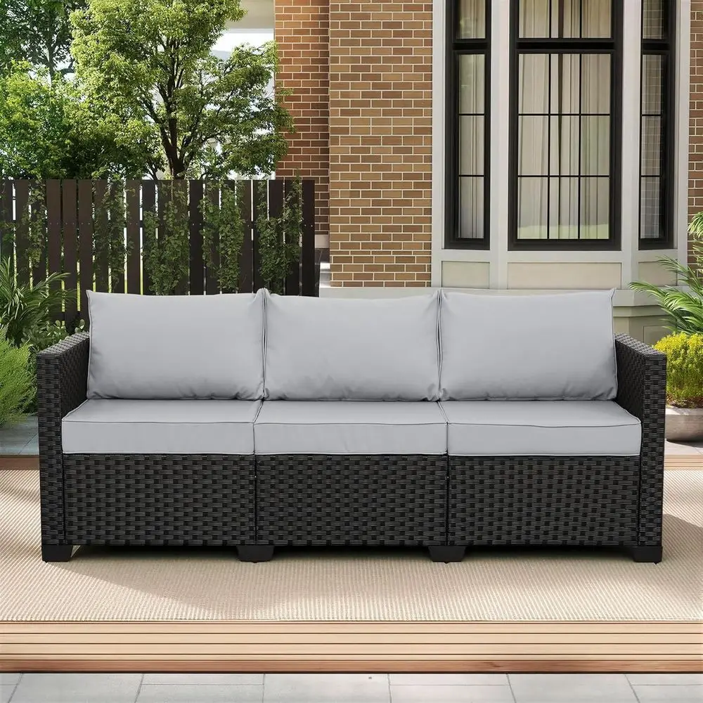 Light Grey 3-Seat Patio Sofa with Waterproof Cover and Anti-Slip Cushions
Light Grey 3-Seat Patio Sofa with Waterproof Cover and Anti-Slip Cushions