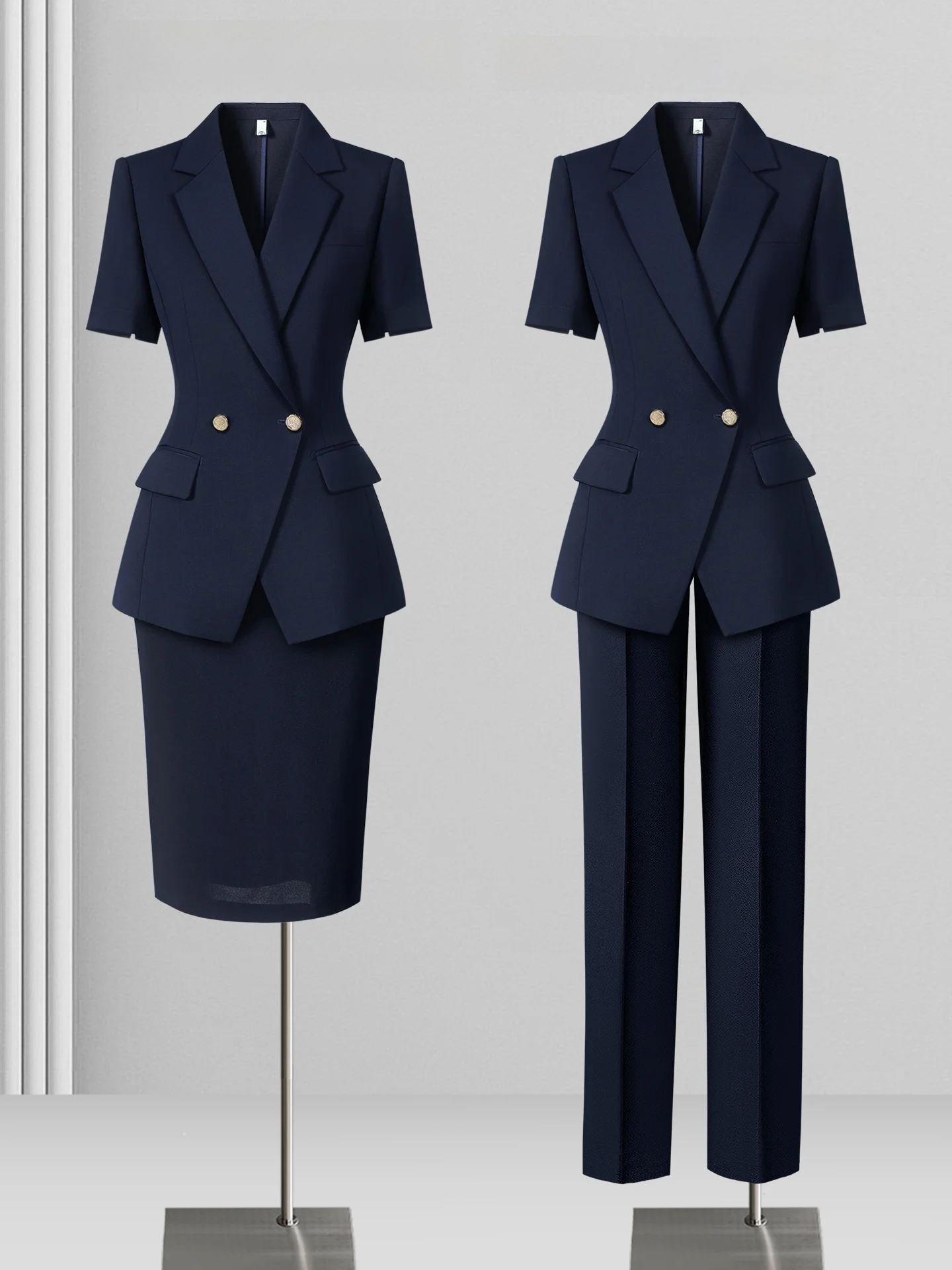 Professional Thin Summer Suit Set for Women New 2026 High-End Feel Formal OL Commute Manager Jewelry Store Work Uniform
Professional Thin Summer Suit Set for Women New 2026 High-End Feel Formal OL Commute Manager Jewelry Store Work Uniform