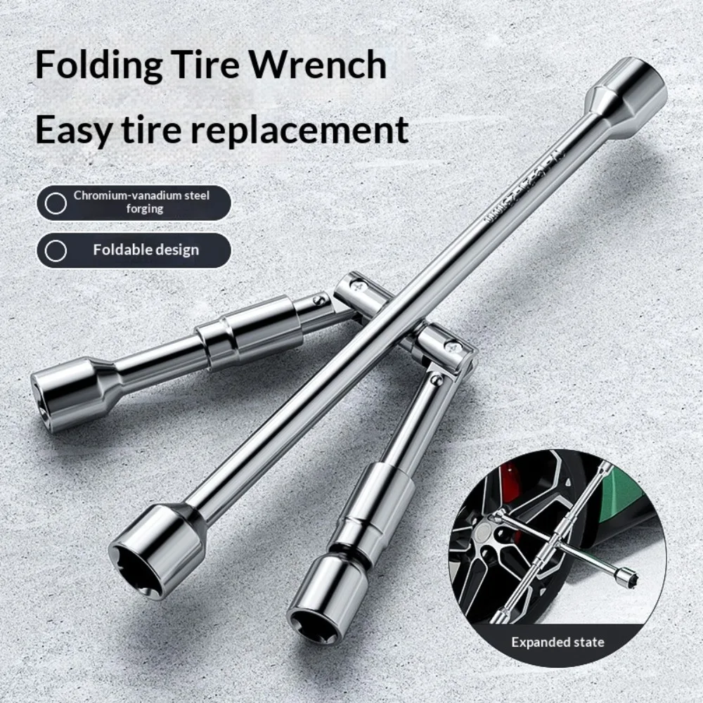 Car Repair Wheel Nut Socket Folding Cross Wrench Hand Tool Auto Repair Tire Remover Holder 17 19 21 23mm Hex Socket
Car Repair Wheel Nut Socket Folding Cross Wrench Hand Tool Auto Repair Tire Remover Holder 17 19 21 23mm Hex Socket