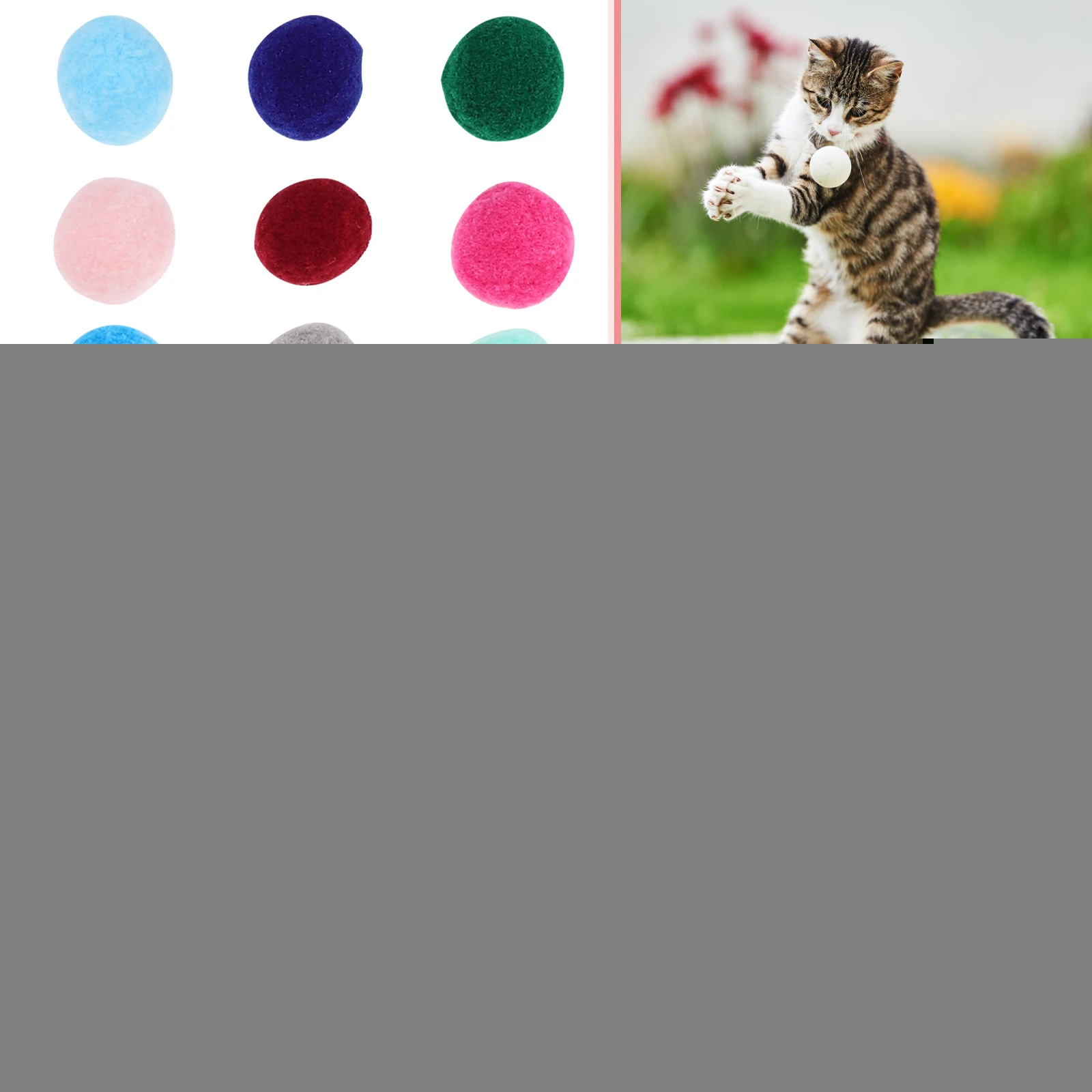 70 Pcs Cat Balls Multi Colored Fuzzy Balls for Indoor Cats Interactive Training Pet Toys Cat Play Accessories
70 Pcs Cat Balls Multi Colored Fuzzy Balls for Indoor Cats Interactive Training Pet Toys Cat Play Accessories