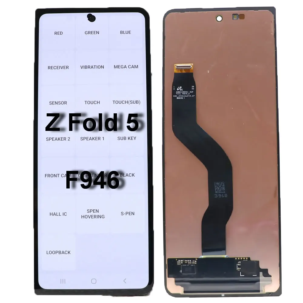 AMOLED Fold5 Display For Samsung Galaxy Z Fold 5 5G F946 SM-F946B F946U F946F LCD Touch Screen Assembly
AMOLED Fold5 Display For Samsung Galaxy Z Fold 5 5G F946 SM-F946B F946U F946F LCD Touch Screen Assembly