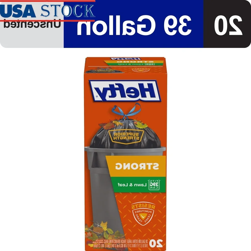 Прочные мешки для мусора для газонных листьев, 39 галлонов, сверхмощная застежка на шнурке, устойчивые к проколам листья, веточки для стрижки травы, контроль запаха 
Прочные мешки для мусора для газонных листьев, 39 галлонов, сверхмощная застежка на шнурке, устойчивые к проколам листья, веточки для стрижки травы, контроль запаха