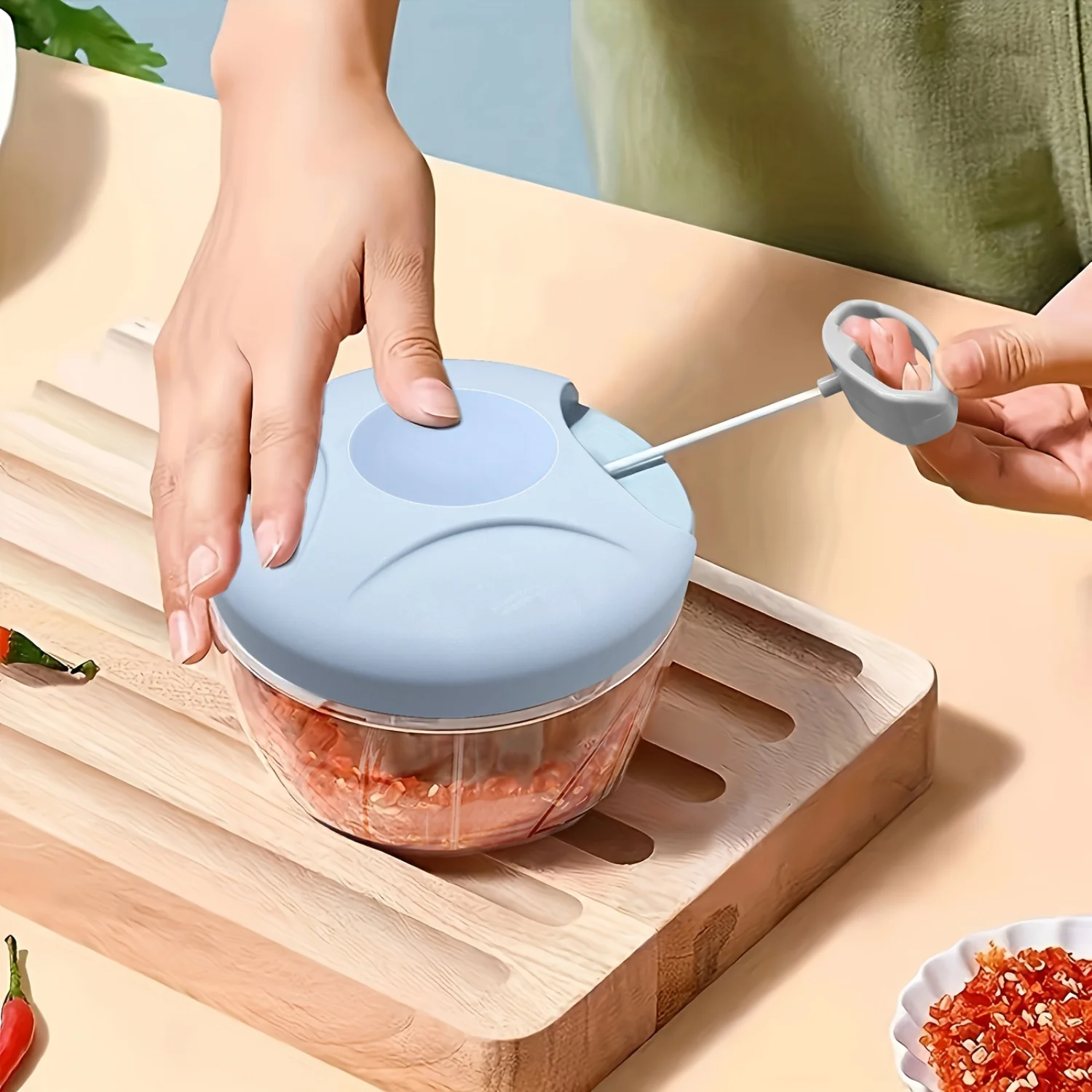 Handheld Garlic & Ginger Mincer - Durable, Manual, No-Electricity Press, Easy-Clean & Portable for Flavorful Cooking
Handheld Garlic & Ginger Mincer - Durable, Manual, No-Electricity Press, Easy-Clean & Portable for Flavorful Cooking