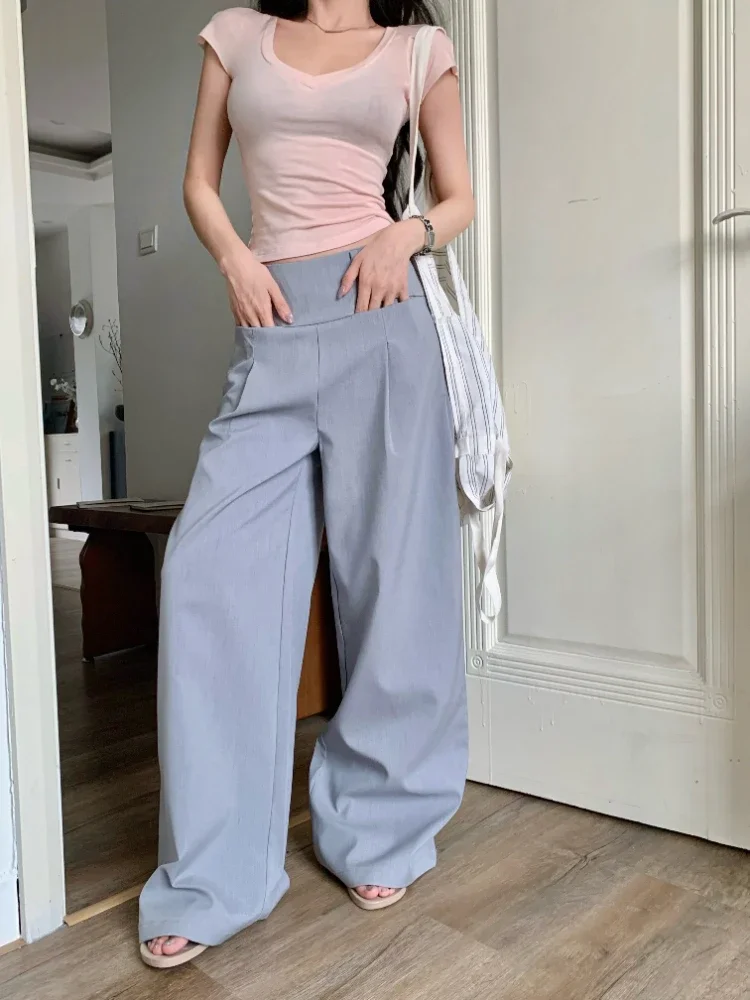 ADAgirl Grey Office Pants Women Y2k Vintage Korean Oversize High Waist Wide Leg Causal Trouser Summer Harajuku Streetwear Slacks
ADAgirl Grey Office Pants Women Y2k Vintage Korean Oversize High Waist Wide Leg Causal Trouser Summer Harajuku Streetwear Slacks