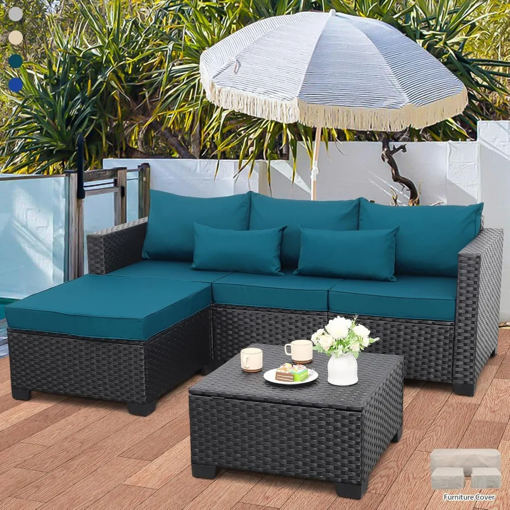 Patio Furniture Set - 3 Piece Outdoor Sectional Couch, All-Weather Non-Slip Cushions & Waterproof Covers, Garden Furniture Sets
Patio Furniture Set - 3 Piece Outdoor Sectional Couch, All-Weather Non-Slip Cushions & Waterproof Covers, Garden Furniture Sets