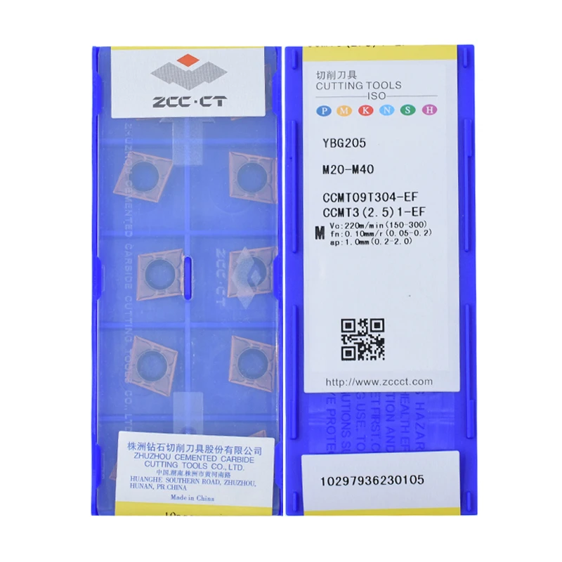 Original ZCCCT CCMT09T304-EF YBG202 YBG205 YBM153 YBM215 Powerful supplier wholesales carbide insert for CNC Lathe Tools
Original ZCCCT CCMT09T304-EF YBG202 YBG205 YBM153 YBM215 Powerful supplier wholesales carbide insert for CNC Lathe Tools