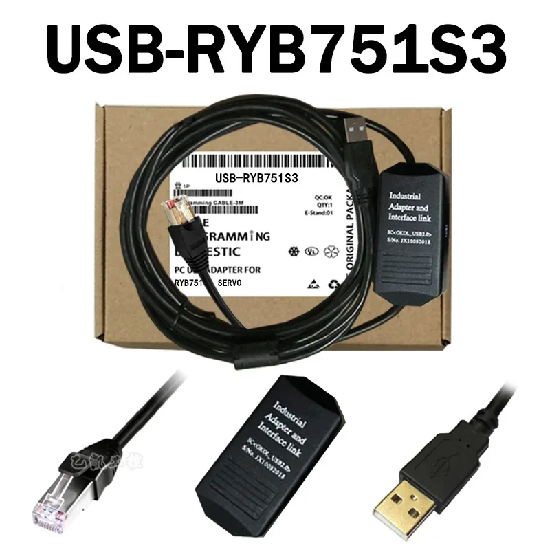 USB-RYB751S3 Подходит для серводрайвера Fuji RYB751S3 серии, кабель для загрузки отладки и программирования
USB-RYB751S3 Подходит для серводрайвера Fuji RYB751S3 серии, кабель для загрузки отладки и программирования