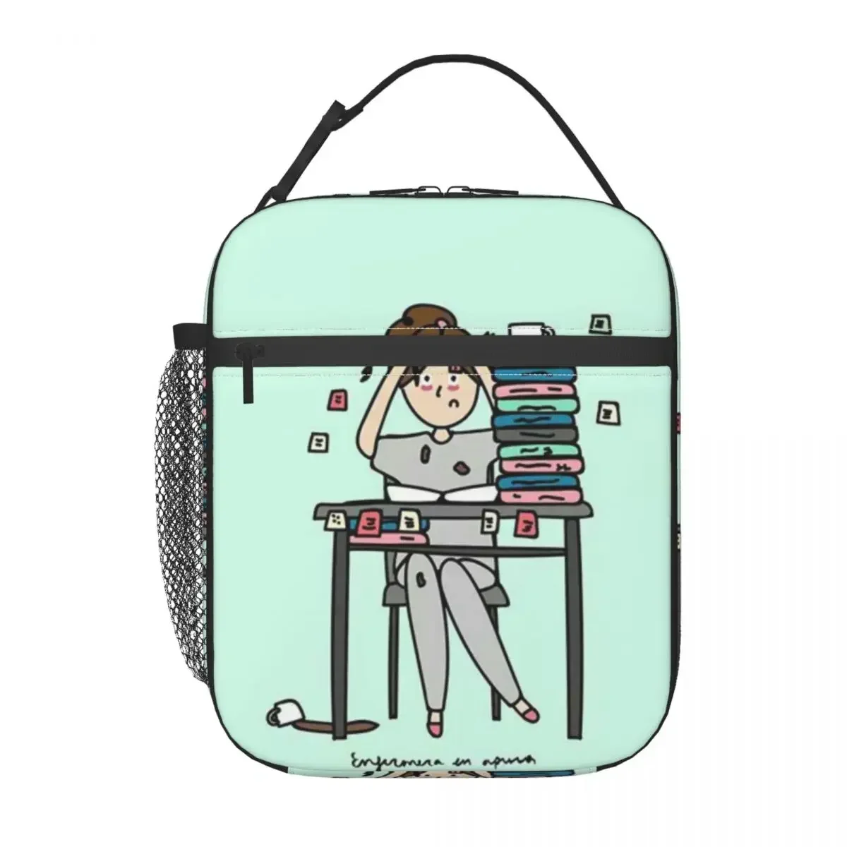 Enfermera En Apuros Lunch Bag For Children Doctor Nurse Lunch Box Casual Travel Cooler Bag Portable Oxford Tote Food Bags
Enfermera En Apuros Lunch Bag For Children Doctor Nurse Lunch Box Casual Travel Cooler Bag Portable Oxford Tote Food Bags