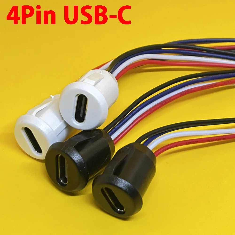 10pcs USB-C 4Pin white high current charging socket With PH2.0 type USB TYPE-C female type C waterproof female connector Jack
10pcs USB-C 4Pin white high current charging socket With PH2.0 type USB TYPE-C female type C waterproof female connector Jack