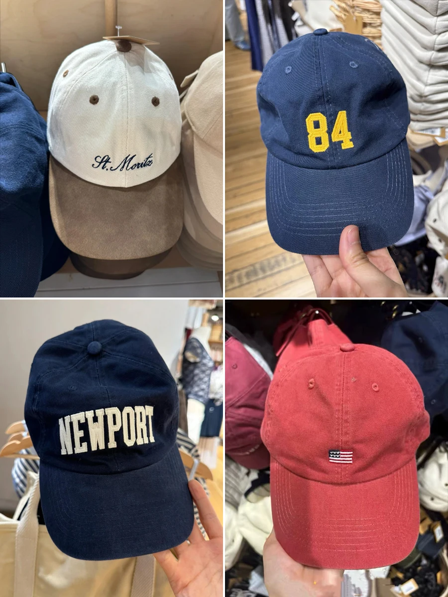 Letter Embroidery Cotton Baseball Cap Women Four Season Harajuku Visors Female American Vintage Streetwear Navy Hats 2025 New 
Letter Embroidery Cotton Baseball Cap Women Four Season Harajuku Visors Female American Vintage Streetwear Navy Hats 2025 New