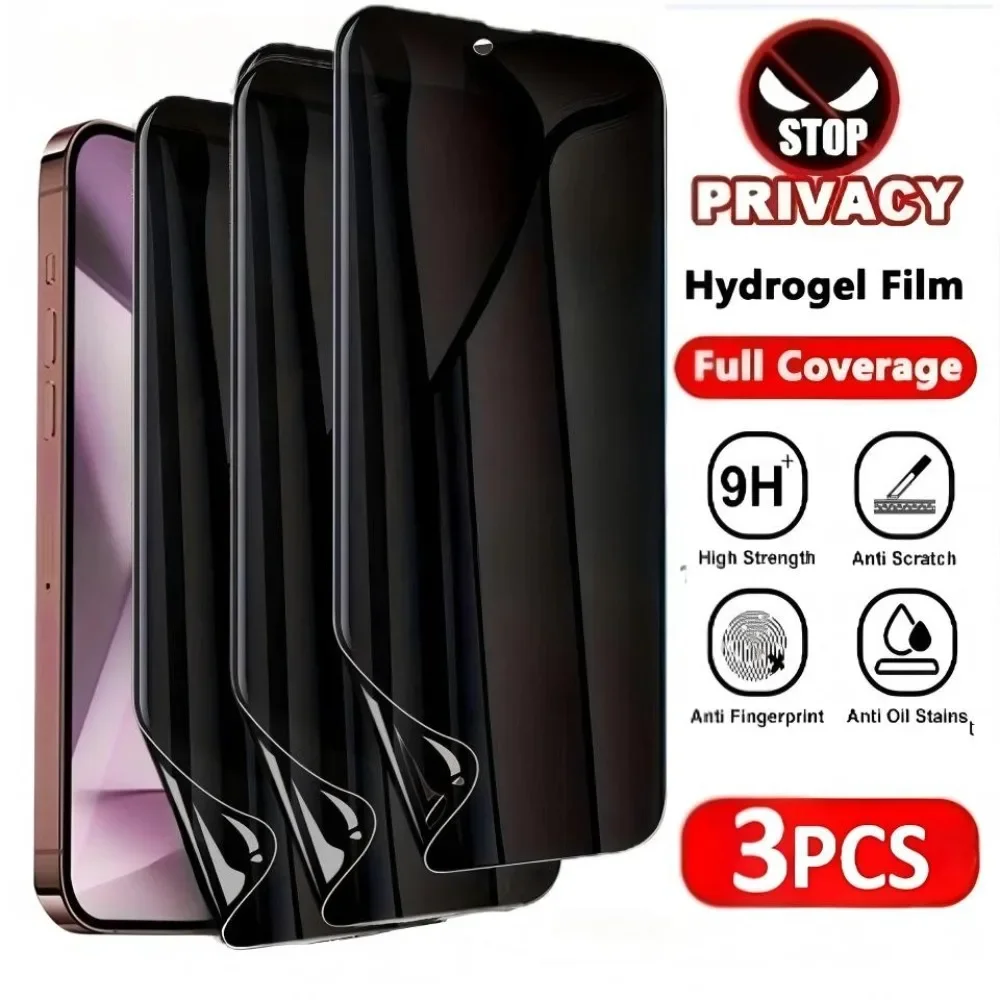 3Pcs Privacy Hydrogel Film for iPhone 17 16 15 Pro Max 17 Air 15 14 Plus Screen Protector for iPhone 14 13 11 12 Pro 16e XR XS
3Pcs Privacy Hydrogel Film for iPhone 17 16 15 Pro Max 17 Air 15 14 Plus Screen Protector for iPhone 14 13 11 12 Pro 16e XR XS