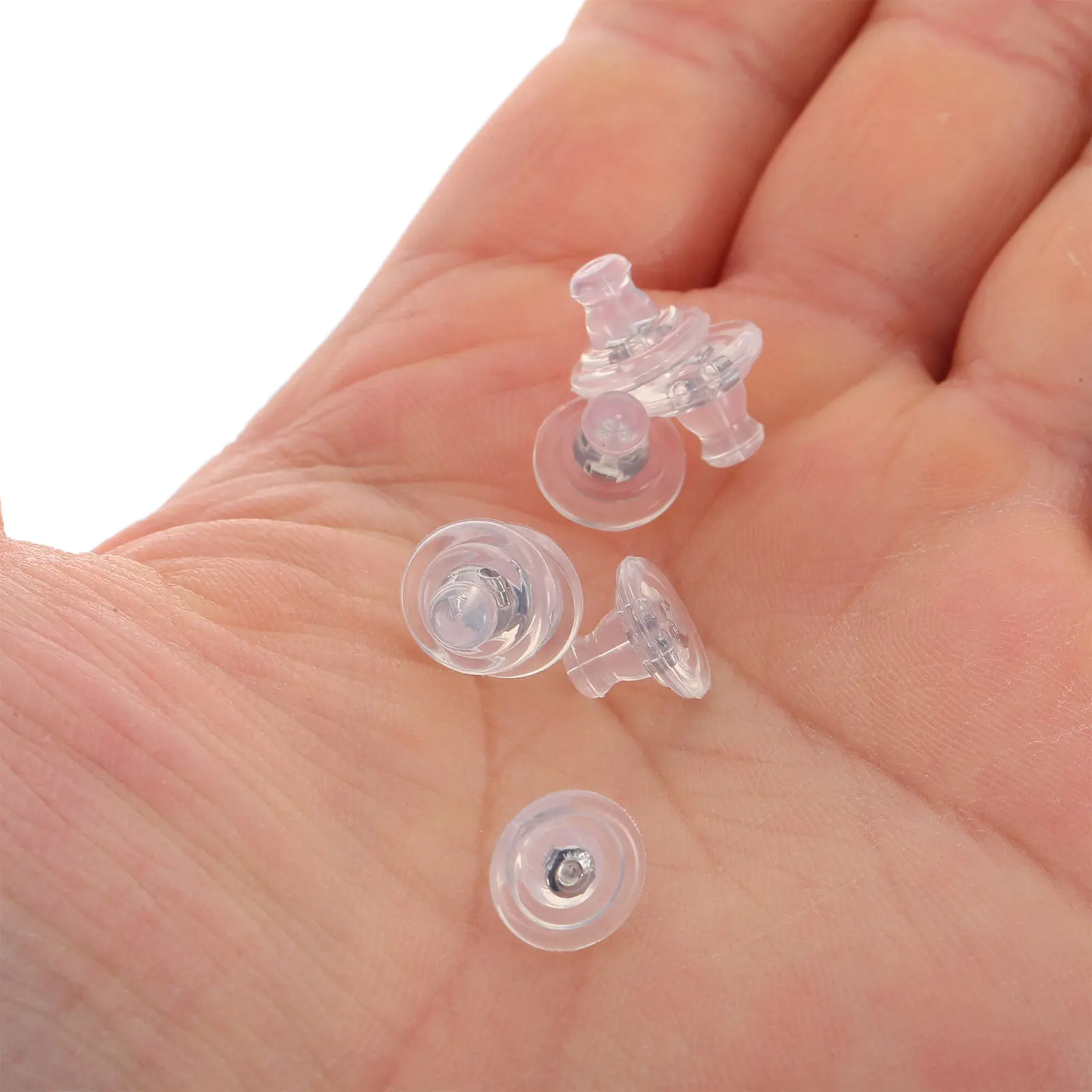 100Pcs Silicone Earring Backs Clear Back Stoppers Replacement Ear Stud Pads Secure Heavy Support Earring Retainers
100Pcs Silicone Earring Backs Clear Back Stoppers Replacement Ear Stud Pads Secure Heavy Support Earring Retainers