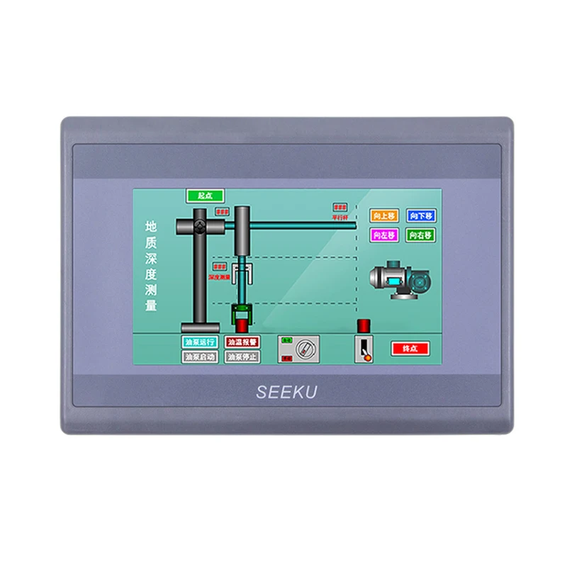 SEEKU PLC Touch Screen All-in-one Machine 4.3-inch/7-inch 12/20/22/40/48MR/MT Transistor Relay Output PT100 K Thermocouple PID
SEEKU PLC Touch Screen All-in-one Machine 4.3-inch/7-inch 12/20/22/40/48MR/MT Transistor Relay Output PT100 K Thermocouple PID