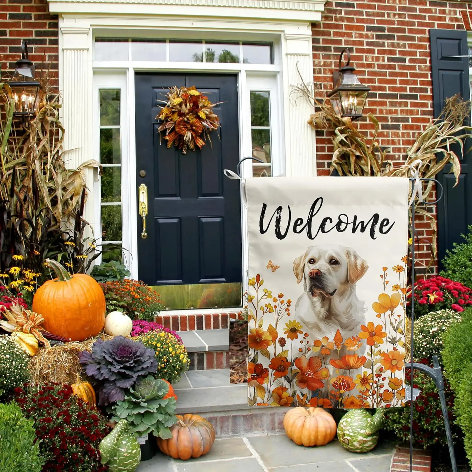 Garden Flag Fall Yard Flag Wildflower Labrador Dog Orange Autumn Lawn Flags Welcome Thanksgiving Outdoor Double Sided Small
Garden Flag Fall Yard Flag Wildflower Labrador Dog Orange Autumn Lawn Flags Welcome Thanksgiving Outdoor Double Sided Small