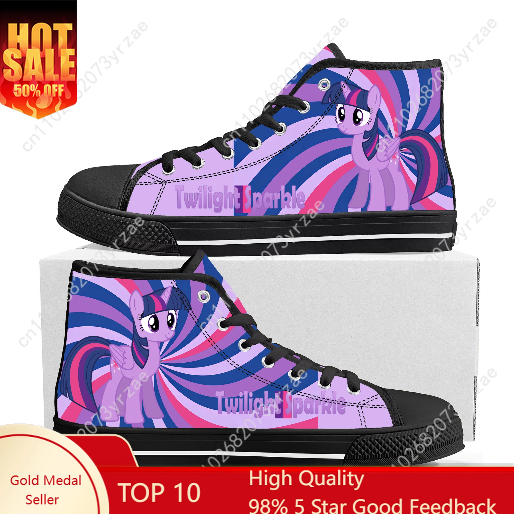 Twilight Sparkle High top shoes man woman sneakers My Little Pony Friendship is Magic Fashion shoe Cosplay Footwear For Adults
Twilight Sparkle High top shoes man woman sneakers My Little Pony Friendship is Magic Fashion shoe Cosplay Footwear For Adults