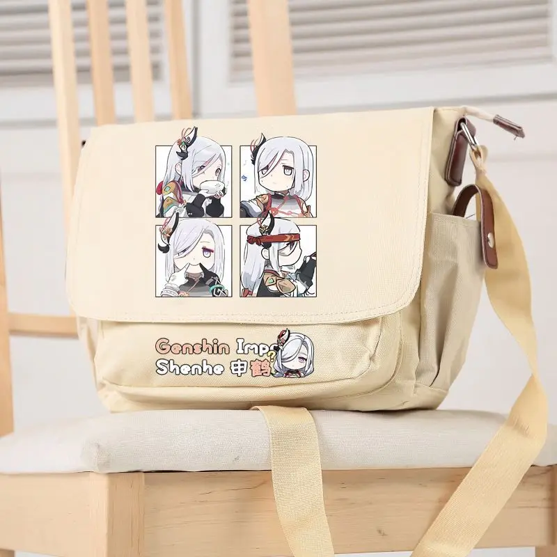 Geshi Impact Merchadise Sigle Shoulder Gayu Shehe Tredy Versatile Studet Large Capacity Crossbody Bag Sports Workwear Anime
Geshi Impact Merchadise Sigle Shoulder Gayu Shehe Tredy Versatile Studet Large Capacity Crossbody Bag Sports Workwear Anime