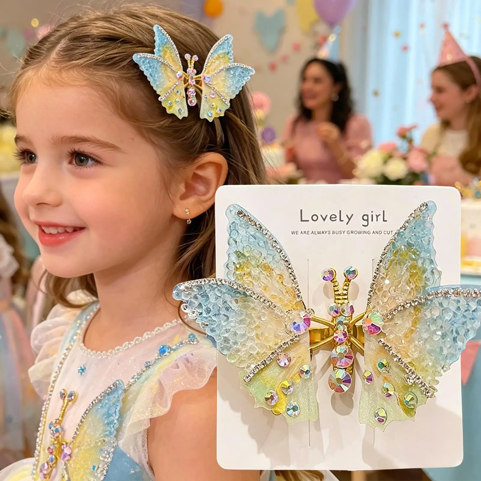 Butterfly Clips for Hair Colorful 3D Rhinestone Flying Pins Butterfly Wings Clips for Holiday Festival Travel Wedding Bridal
Butterfly Clips for Hair Colorful 3D Rhinestone Flying Pins Butterfly Wings Clips for Holiday Festival Travel Wedding Bridal