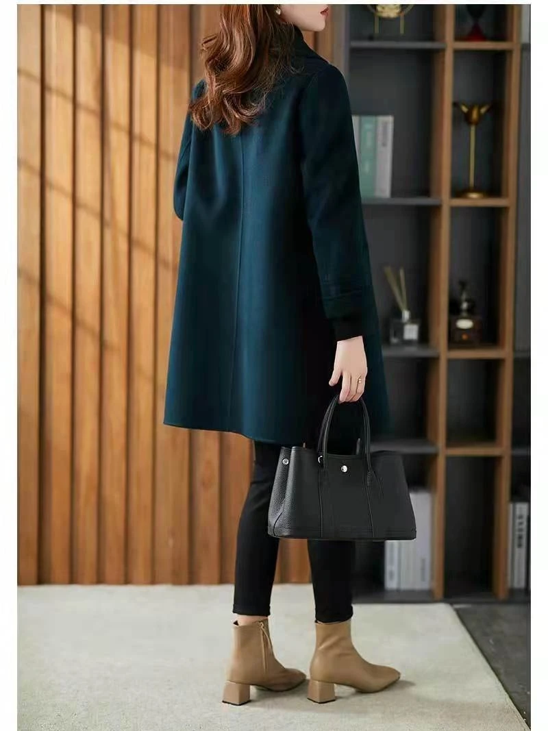 Faionable Double-Sided Camere Coat Women's Midi Length Loose Slimming Woolen Jaet Autumn Winter New Sle Commute Sle
Faionable Double-Sided Camere Coat Women's Midi Length Loose Slimming Woolen Jaet Autumn Winter New Sle Commute Sle