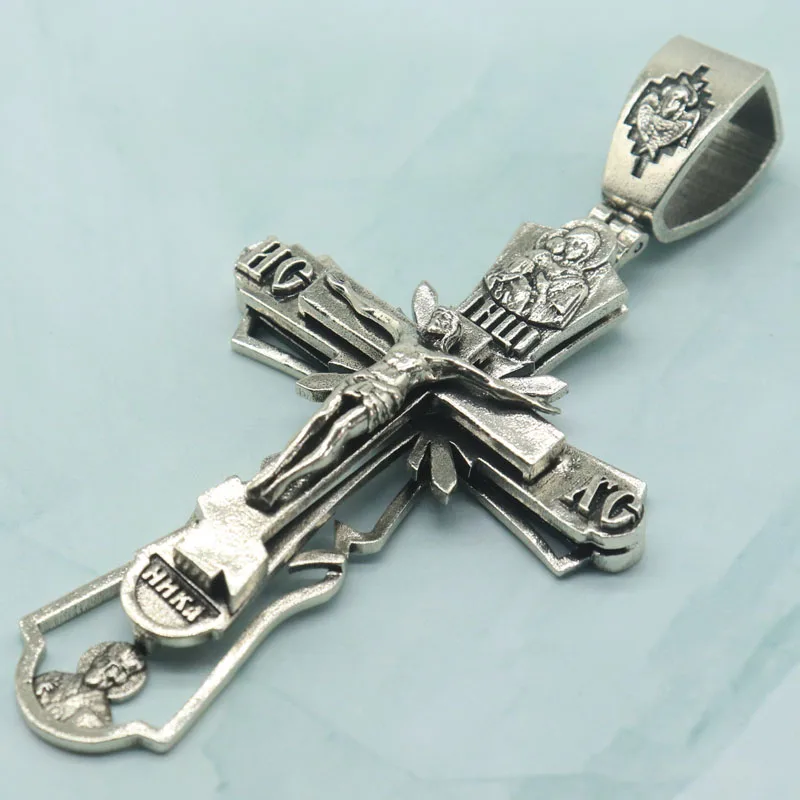 Buy 4 Get 1 Free 16g 3D Stainless Steel Orthodox Cross White Gold Pendant for Men Pendant SheCrown
Buy 4 Get 1 Free 16g 3D Stainless Steel Orthodox Cross White Gold Pendant for Men Pendant SheCrown