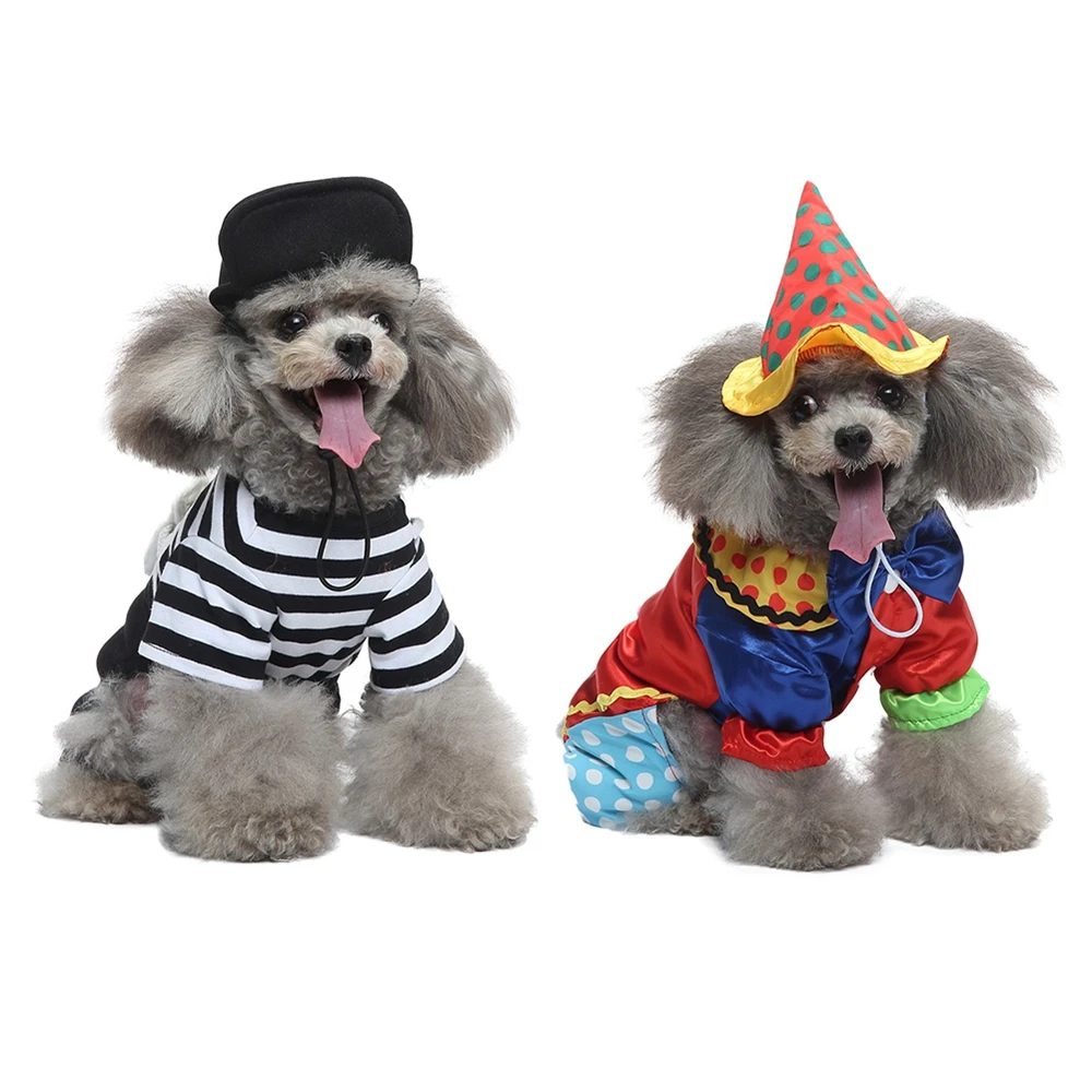 Halloween Magician Pet Costumes for Small Dog Cat Halloween Cosplay Apparels with Hat Holiday Pet Jumpsuit Outfits Clothes
Halloween Magician Pet Costumes for Small Dog Cat Halloween Cosplay Apparels with Hat Holiday Pet Jumpsuit Outfits Clothes