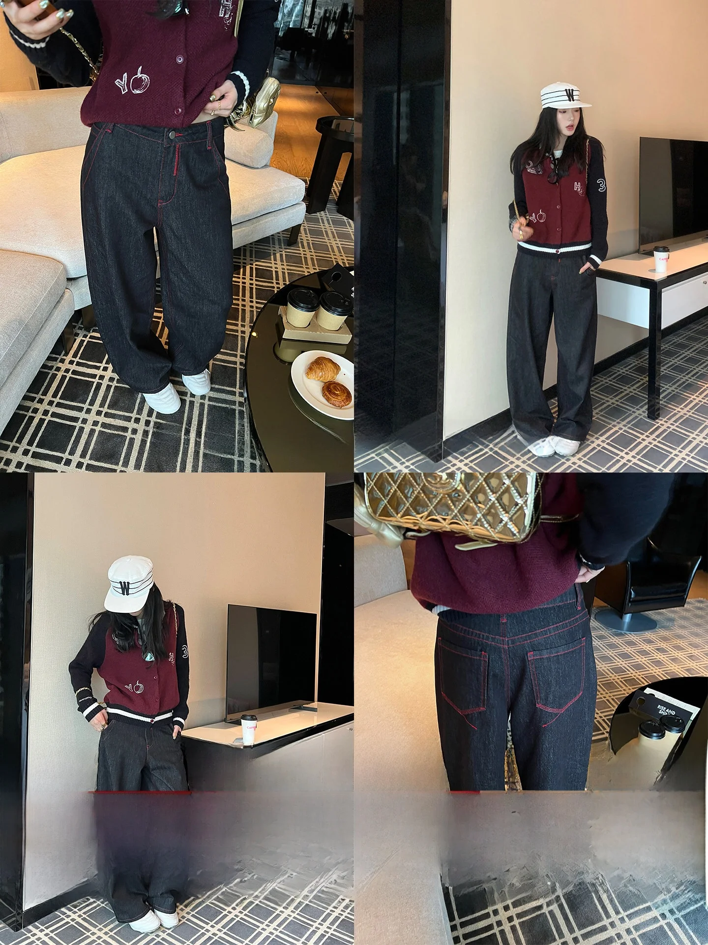 Винтажные джинсы Waed с высокой талией и прямыми штанинами, женские свободные брюки с широкими штанинами, осенние однотонные ретро-брюки
Винтажные джинсы Waed с высокой талией и прямыми штанинами, женские свободные брюки с широкими штанинами, осенние однотонные ретро-брюки