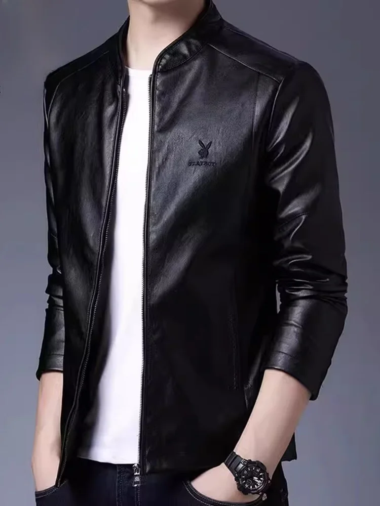 Мужская приталенная куртка из искусственной кожи с воротником-стойкой, модная повседневная модель с длинными рукавами на молнии, весна 2026
Мужская приталенная куртка из искусственной кожи с воротником-стойкой, модная повседневная модель с длинными рукавами на молнии, весна 2026