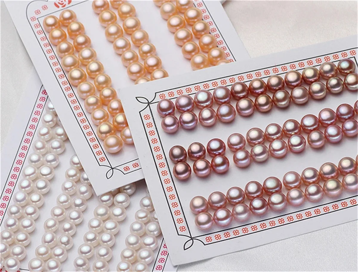 Natural Button Pearls White Pink Purple 3A 4A Quality High Luster Fresh water Pearl Loose Beads for DIY Earrings Jewelry
Natural Button Pearls White Pink Purple 3A 4A Quality High Luster Fresh water Pearl Loose Beads for DIY Earrings Jewelry