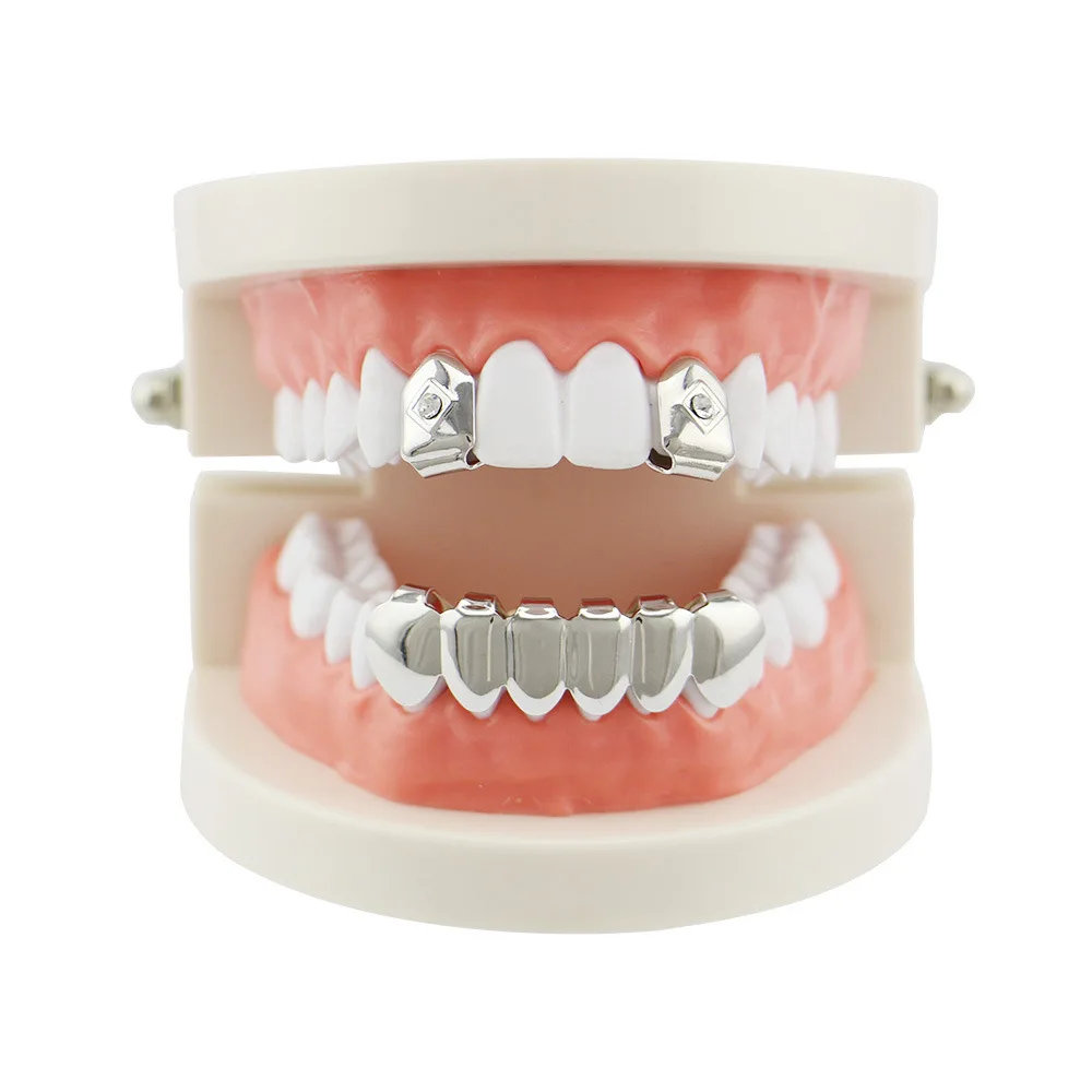 2023 Black Gun Grills Mouth Grillz Set 2 pcs Single Top & 6 teeth Bottom Set TG084
2023 Black Gun Grills Mouth Grillz Set 2 pcs Single Top & 6 teeth Bottom Set TG084