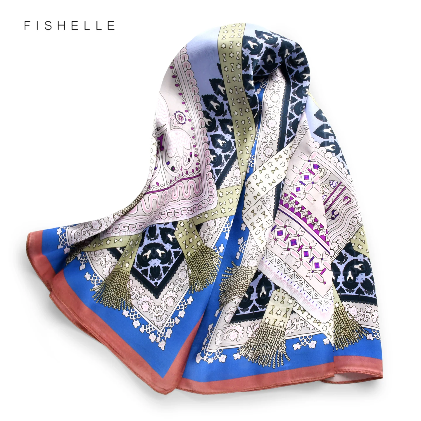 Women Exquisite Print 100% Natural Silk Scarf Shawl Wrap 90*90cm Satin Foulard Bandana Headscarf Neckerchief Luxury Gift
Women Exquisite Print 100% Natural Silk Scarf Shawl Wrap 90*90cm Satin Foulard Bandana Headscarf Neckerchief Luxury Gift