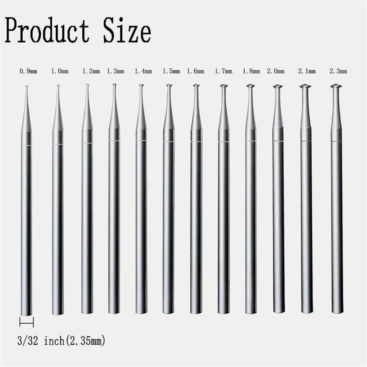 New 12Pcs 45º Hart Burr - 3/32 Inch Shank Jewelry Engraving Bits 45 Degree Heart Burs for Lapidary 009-023
New 12Pcs 45º Hart Burr - 3/32 Inch Shank Jewelry Engraving Bits 45 Degree Heart Burs for Lapidary 009-023