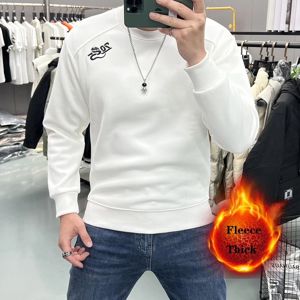 Men's 2025 Snake Year Hoodie Simple Design Embroidery Pullover Velvet Thickening Loose Versatile Jumpers Base Layer Man Clothing
Men's 2025 Snake Year Hoodie Simple Design Embroidery Pullover Velvet Thickening Loose Versatile Jumpers Base Layer Man Clothing