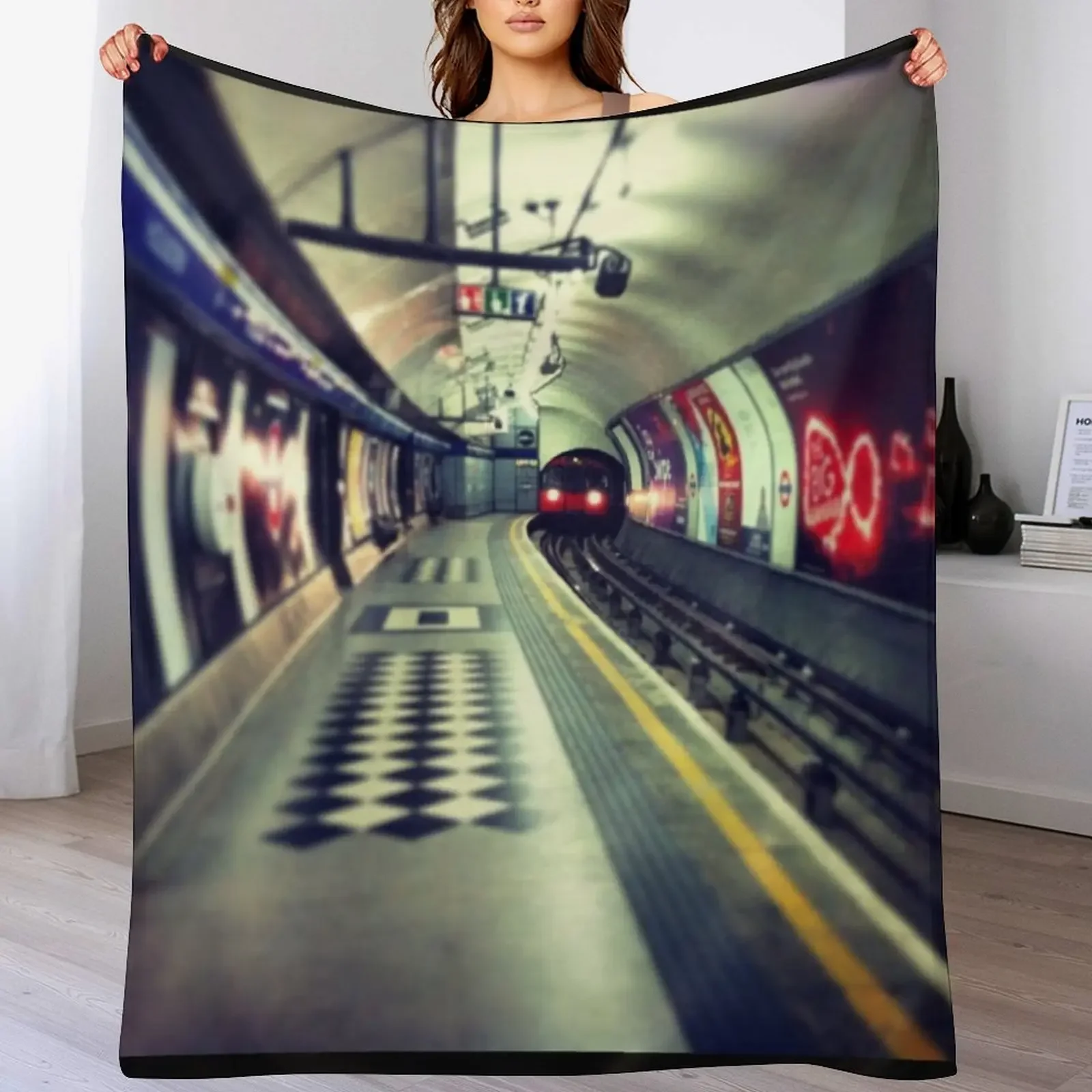 London underground - Train coming! train lights on rails Throw Blanket Polar Summer Plaid Loose Blankets
London underground - Train coming! train lights on rails Throw Blanket Polar Summer Plaid Loose Blankets