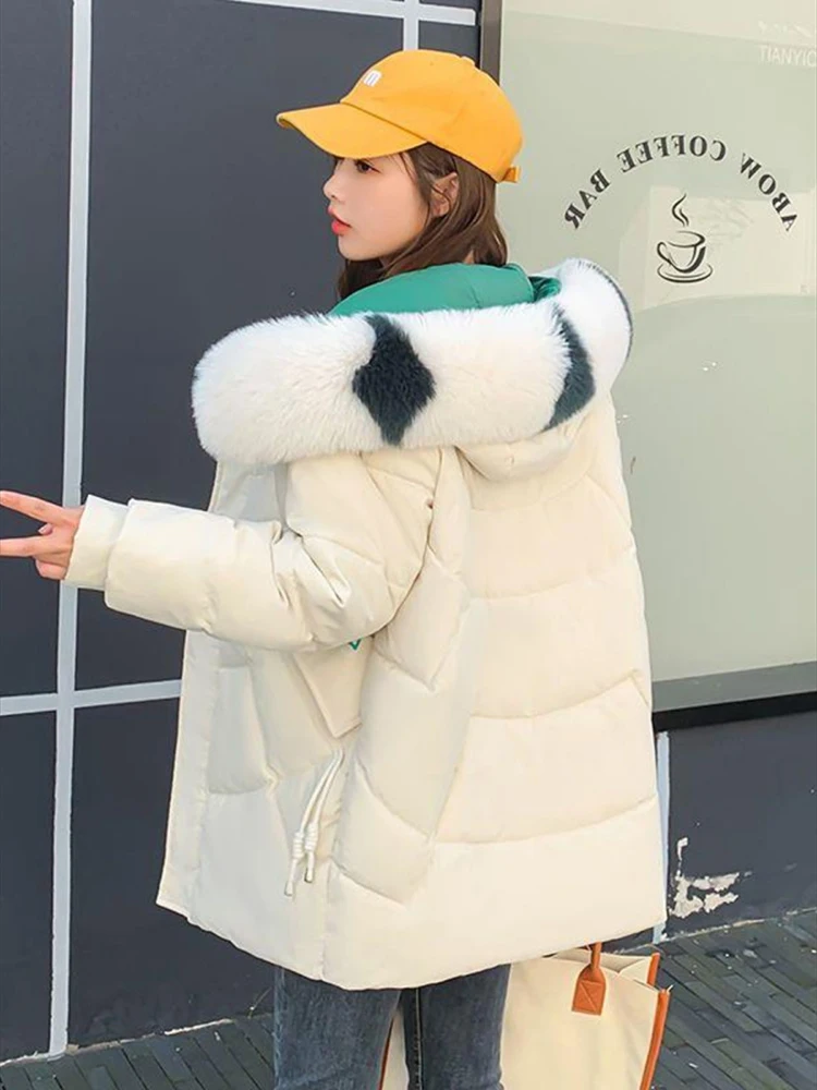 2023 New Fashion Winter Parkas Women Jacket Fur Collar Hooded Thick WarmCotton Padded Parka Outerwear OverFemale Jacket
2023 New Fashion Winter Parkas Women Jacket Fur Collar Hooded Thick WarmCotton Padded Parka Outerwear OverFemale Jacket