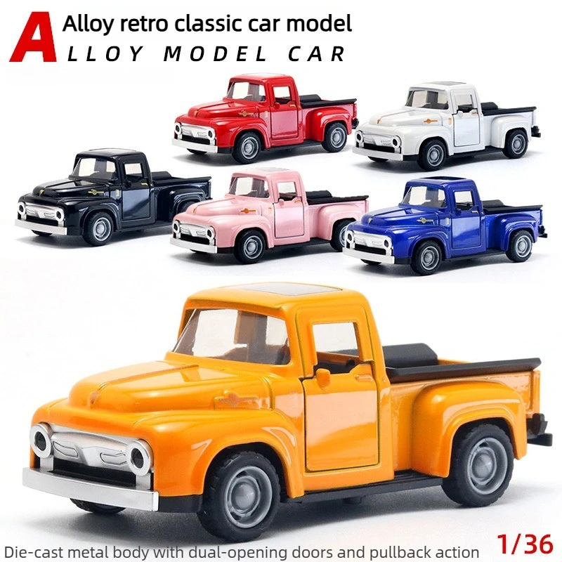 1:36 Simulation Car Model Alloy Pickup Truck Metal Car Vintage Toy Diecast Alloy Car Model Collectible Gift
1:36 Simulation Car Model Alloy Pickup Truck Metal Car Vintage Toy Diecast Alloy Car Model Collectible Gift