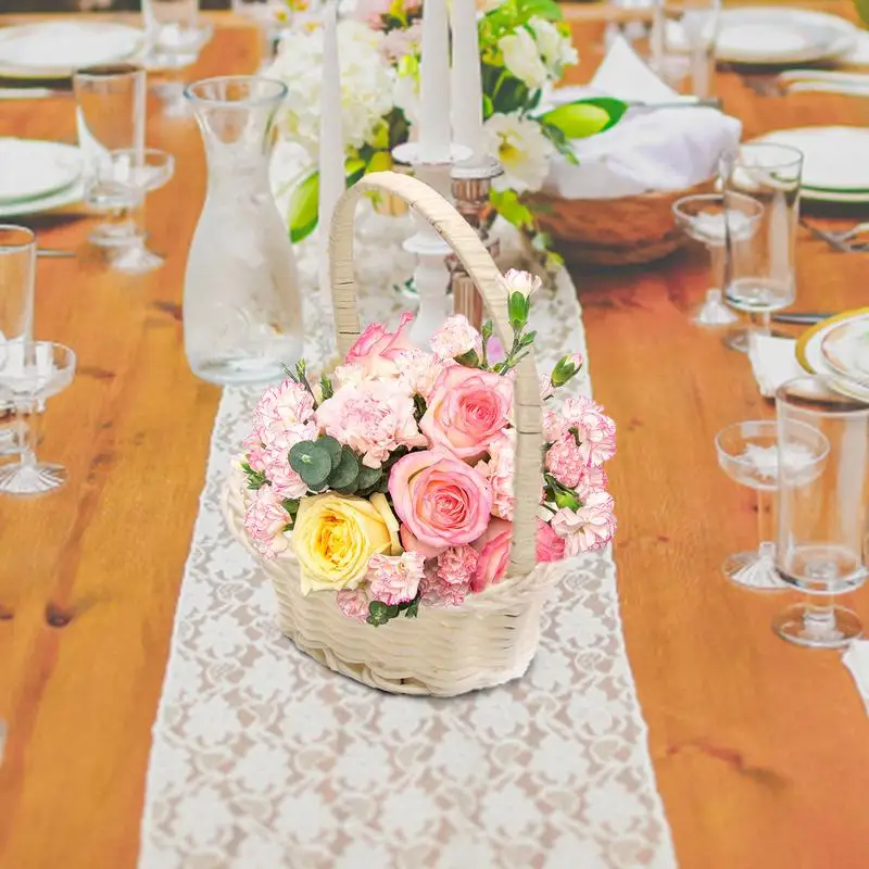 Rattan Flower Girl Basket Small Rattan Woven Flower Basket Woven Storage Baskets Heart-Shaped Woven Basket for Plant Home
Rattan Flower Girl Basket Small Rattan Woven Flower Basket Woven Storage Baskets Heart-Shaped Woven Basket for Plant Home