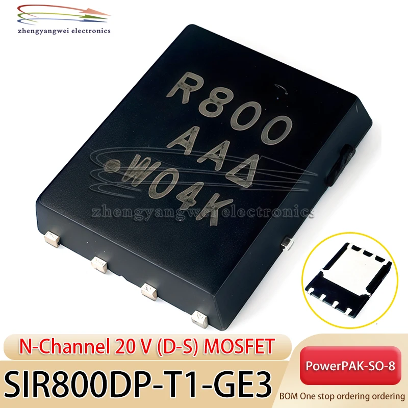 SIR800DP-T1-GE3 code R800 20V 50A QFN-8 N-channel 20V (D-S) MOSFET
SIR800DP-T1-GE3 code R800 20V 50A QFN-8 N-channel 20V (D-S) MOSFET