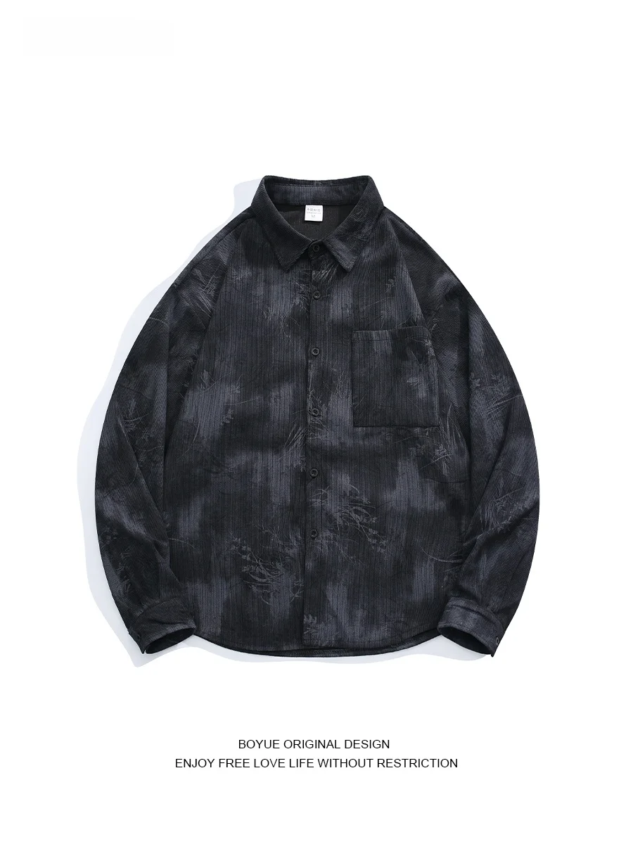 Boyue Retro Corduroy irt ex Casual Trendy Long Sve Button up Youthful Autumn Faion Outerwear for Men And Women
Boyue Retro Corduroy irt ex Casual Trendy Long Sve Button up Youthful Autumn Faion Outerwear for Men And Women