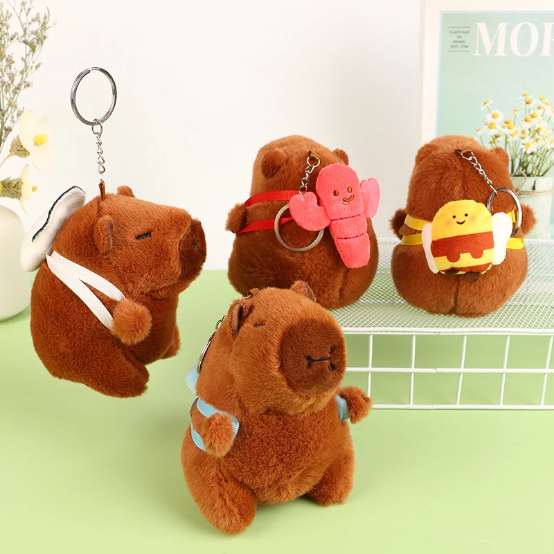 Lovely Cartoon Plush Capybara Doll Stuffed Animal Keychain Cute Soft Plush Toys Backpack Pendant For Children Gifts
Lovely Cartoon Plush Capybara Doll Stuffed Animal Keychain Cute Soft Plush Toys Backpack Pendant For Children Gifts