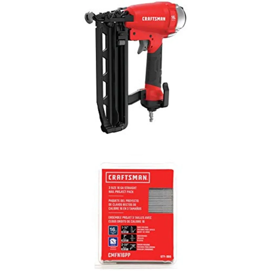 16GA Finish Nailer with Finish Nails 16GA Straight CMPFN16K and CMFN16PP
16GA Finish Nailer with Finish Nails 16GA Straight CMPFN16K and CMFN16PP