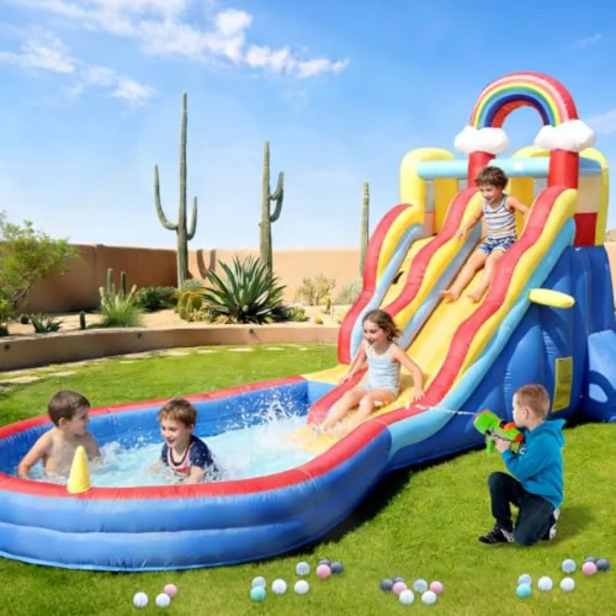Inflatable Water Slide for Adults 20FT Giant Commercial Water Slide with Bigger Splash Pool 680W Blower Blue Blow up Adult Wate
Inflatable Water Slide for Adults 20FT Giant Commercial Water Slide with Bigger Splash Pool 680W Blower Blue Blow up Adult Wate