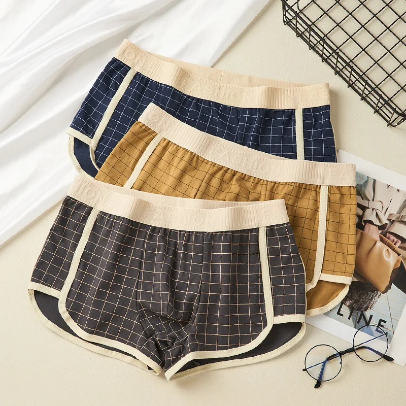 Plaid Panties Homewear Man Sexy Underwear 100%Cotton Breathable Loose Mens Arrow Pants Male Comfortable Boxer Shorts Sleepwear
Plaid Panties Homewear Man Sexy Underwear 100%Cotton Breathable Loose Mens Arrow Pants Male Comfortable Boxer Shorts Sleepwear