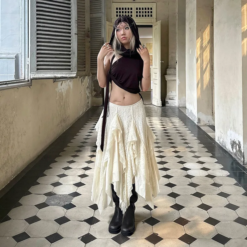 Casual Lace Irregular Skirt 202 Women's INS Fashion H-Line Polyester Fabric Embroidery Detailing Mid-Term Age Group
Casual Lace Irregular Skirt 202 Women's INS Fashion H-Line Polyester Fabric Embroidery Detailing Mid-Term Age Group