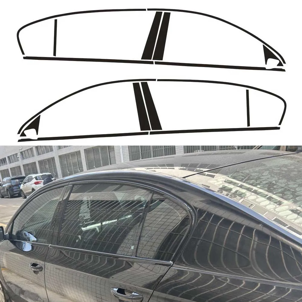 Chrome Delete Window Trim Sticker For Volkswagen Passat B7 2012-2016 Glossy/Forged Carbon Fiber Black Exterior Decal
Chrome Delete Window Trim Sticker For Volkswagen Passat B7 2012-2016 Glossy/Forged Carbon Fiber Black Exterior Decal