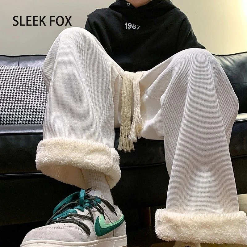 Мужские повседневные брюки с прямыми штанинами Thiened Fce на подкладке, теплые удобные модные брендовые осенне-зимние брюки для отдыха большого размера
Мужские повседневные брюки с прямыми штанинами Thiened Fce на подкладке, теплые удобные модные брендовые осенне-зимние брюки для отдыха большого размера