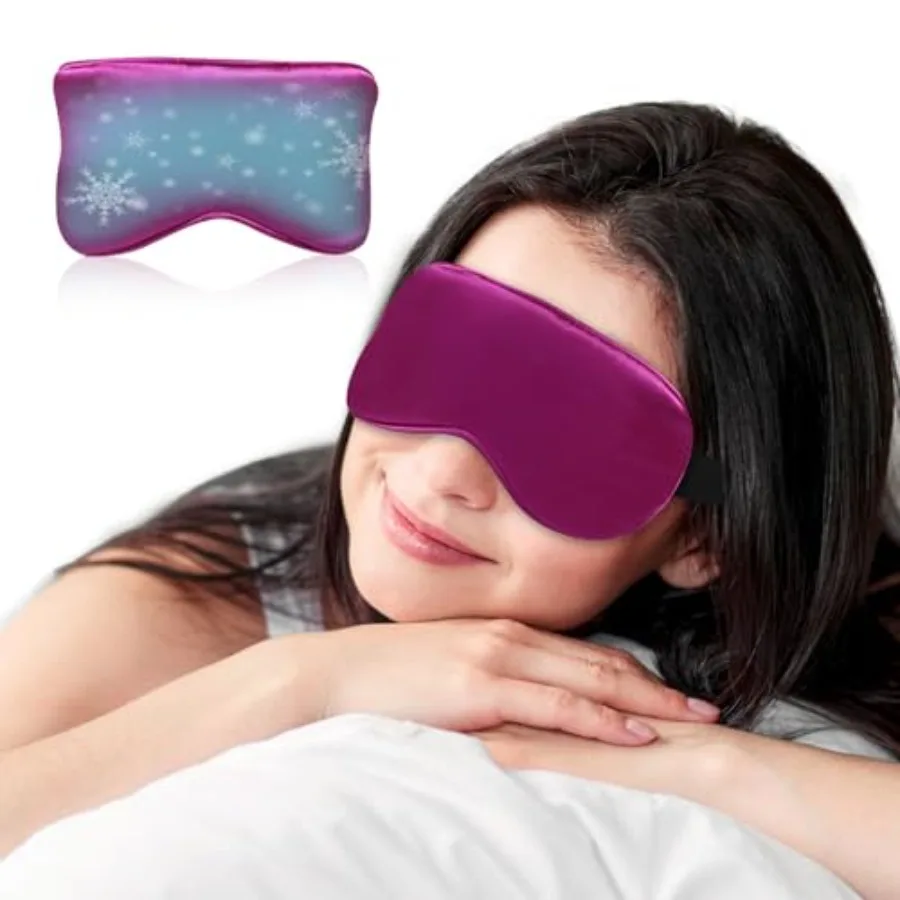 Cooling Eye Mask for Sleeping Silk Migraine Headache Relief Gel Mask Cold Compress Eye Face Ice Pack Reusable for Eyestrain Dar
Cooling Eye Mask for Sleeping Silk Migraine Headache Relief Gel Mask Cold Compress Eye Face Ice Pack Reusable for Eyestrain Dar