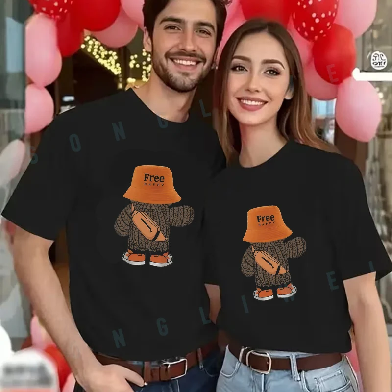 Funny 5E Brand Print T-shirt Men's And Women's Summer New Casual Tee Short-sleeved Fashion Moto Top
Funny 5E Brand Print T-shirt Men's And Women's Summer New Casual Tee Short-sleeved Fashion Moto Top