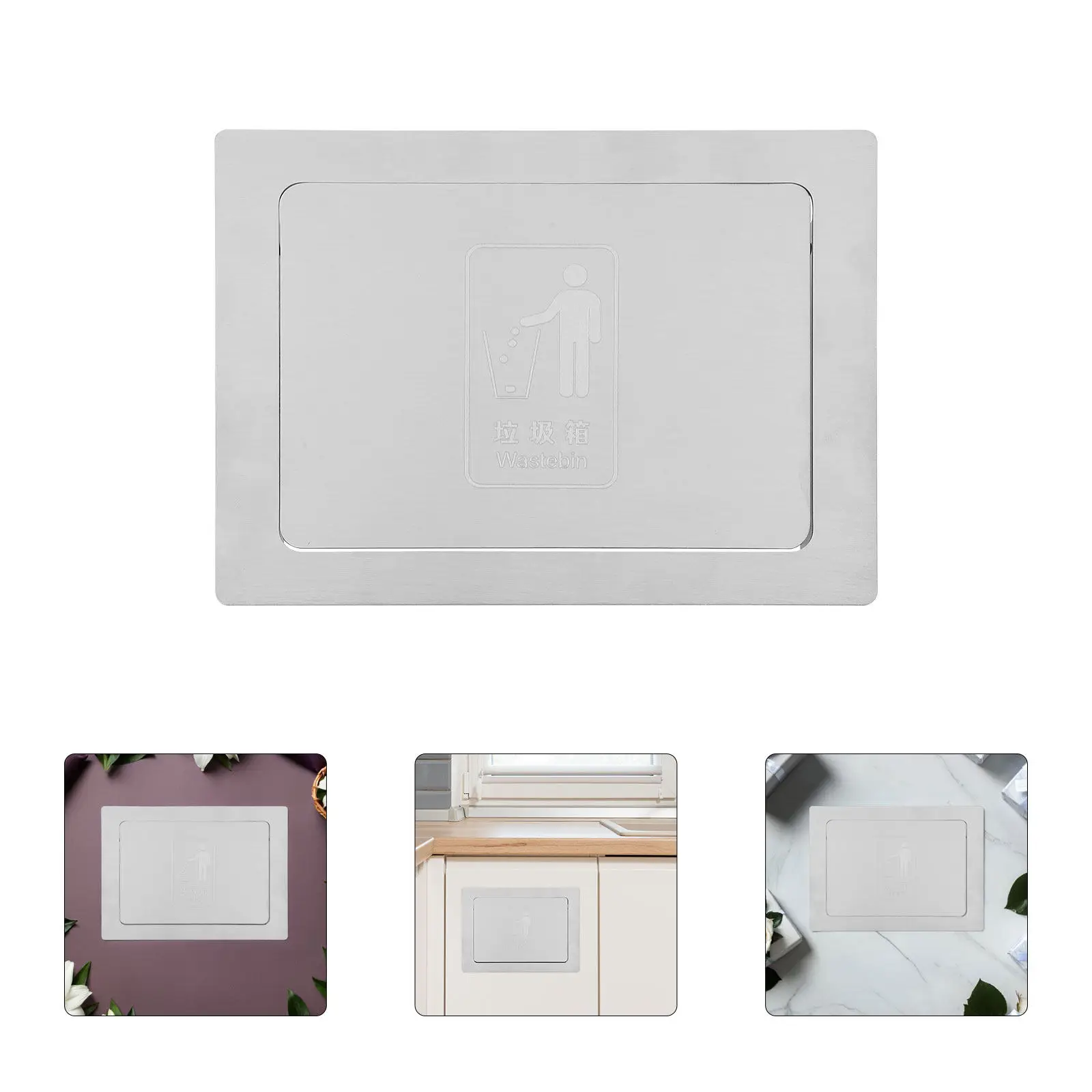 Stainless Steel Recessed Trash Can Lid Rectangular Side Mount Push Cover Flip Panel for Kitchen Milk Tea Shop Countertop
Stainless Steel Recessed Trash Can Lid Rectangular Side Mount Push Cover Flip Panel for Kitchen Milk Tea Shop Countertop